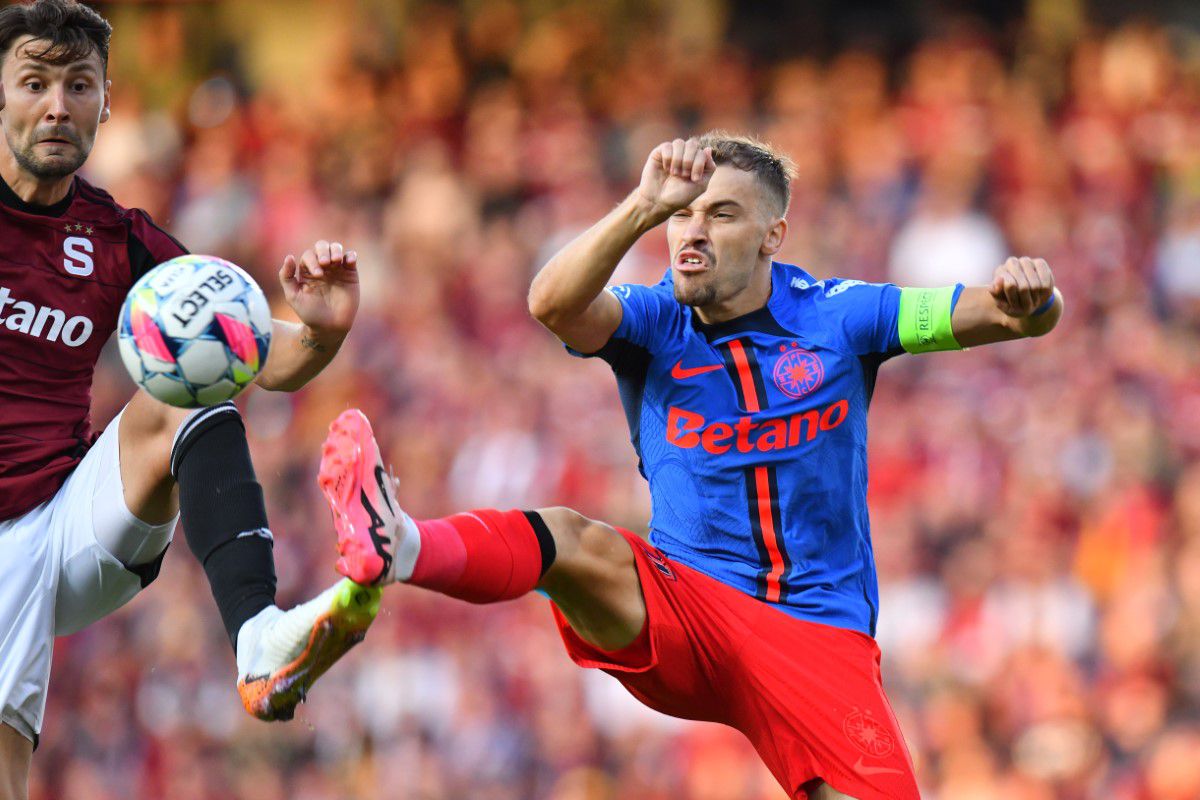 Notele lui Raul Rusescu la Sparta Praga - FCSB: 5 pentru jucătorul campioanei!