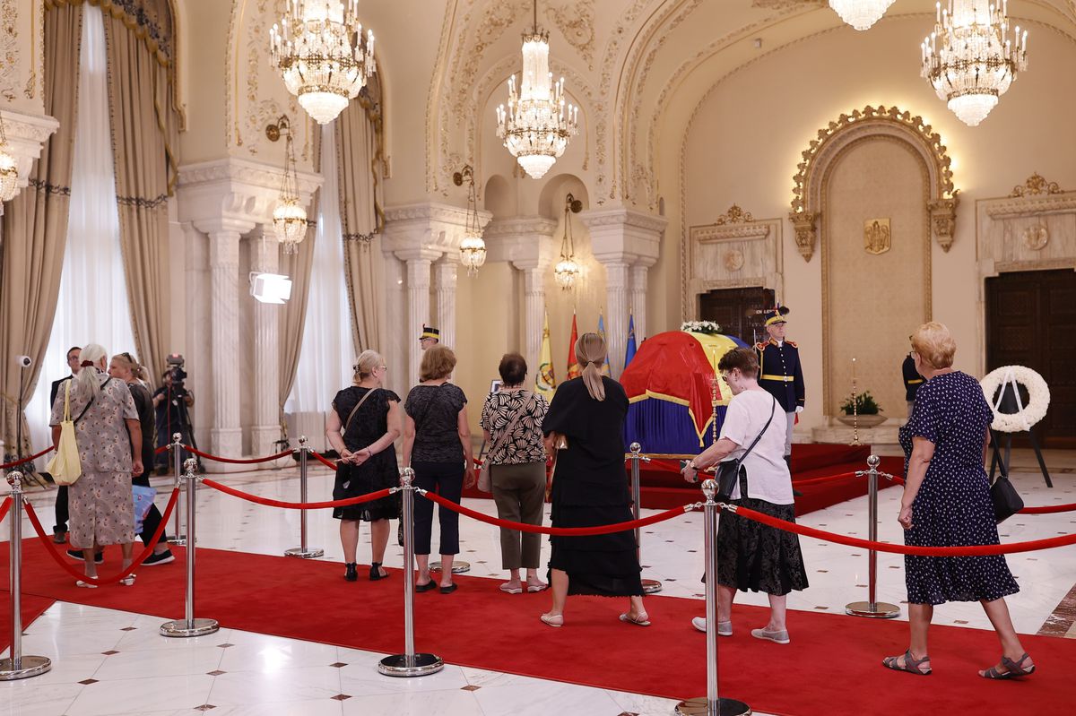 Imagini de la funeraliile lui Ion Iliescu, de la Palatul Cotroceni / foto: Cristi Preda (GSP.ro)