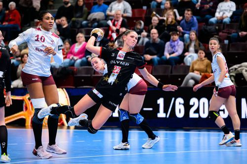 Xenia Smits, în duel cu Rapid București, în Liga Campionilor/Foto: Imago Images