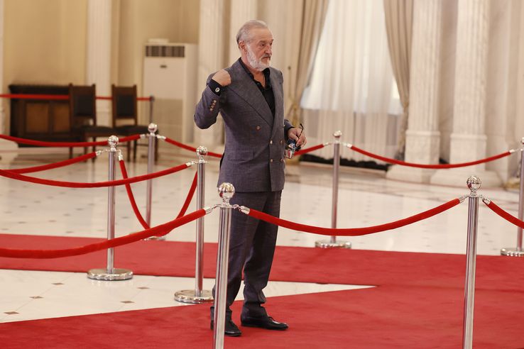 Gigi Becali la funeraliile lui Ion Iliescu, de la Palatul Cotroceni / foto: Cristi Preda (GSP.ro)