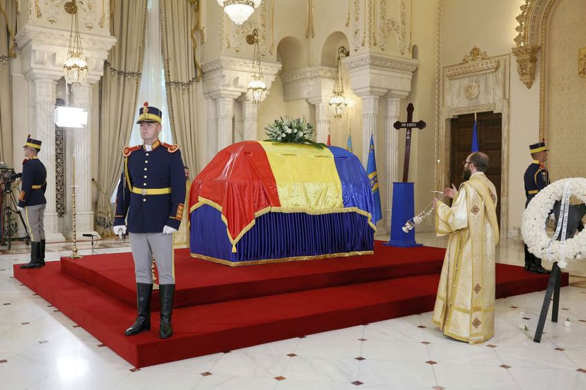 Imagini de la funeraliile lui Ion Iliescu, de la Palatul Cotroceni / foto: Cristi Preda (GSP.ro)