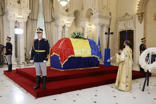 Imagini de la funeraliile lui Ion Iliescu, de la Palatul Cotroceni / foto: Cristi Preda (GSP.ro)