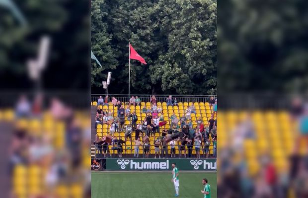 Imagini nemaivăzute la un meci de primă ligă! Protest cu geamantane: „Fă-ți bagajele și lasă-ne!”