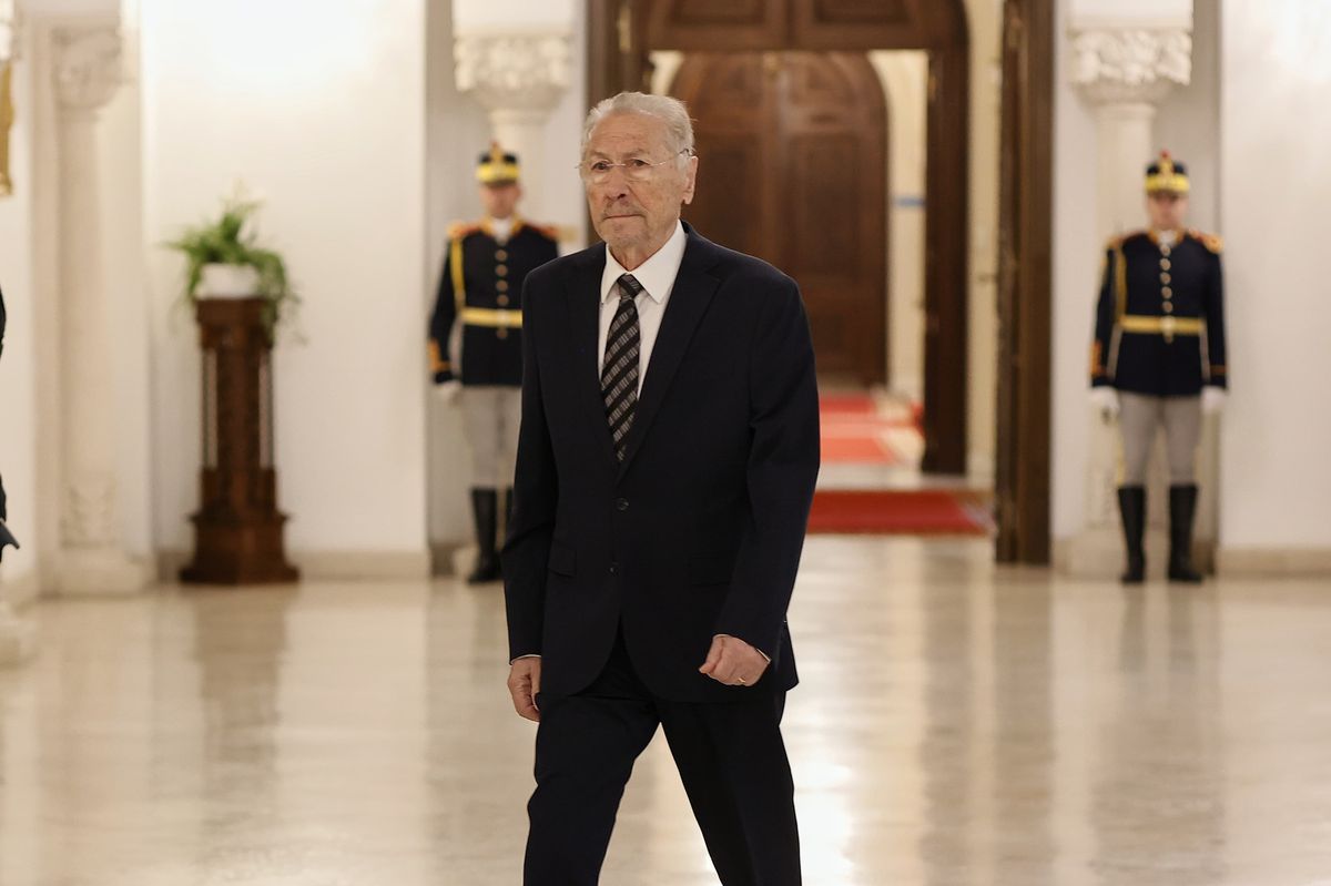 Imagini de la funeraliile lui Ion Iliescu, de la Palatul Cotroceni / foto: Cristi Preda (GSP.ro)