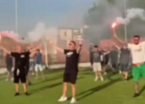 30 de suporteri cu torțe la antrenamentul FCSB-ului: „Lângă voi, suntem lângă voi!”