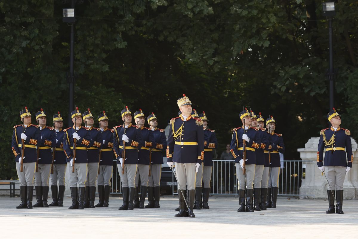 Imagini de la funeraliile lui Ion Iliescu, de la Palatul Cotroceni / foto: Cristi Preda (GSP.ro)