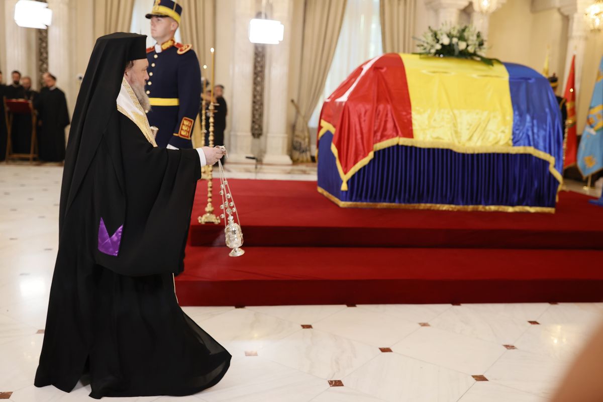 Imagini de la funeraliile lui Ion Iliescu, de la Palatul Cotroceni / foto: Cristi Preda (GSP.ro)