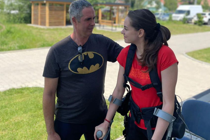 Anda Arghir și tatăl ei