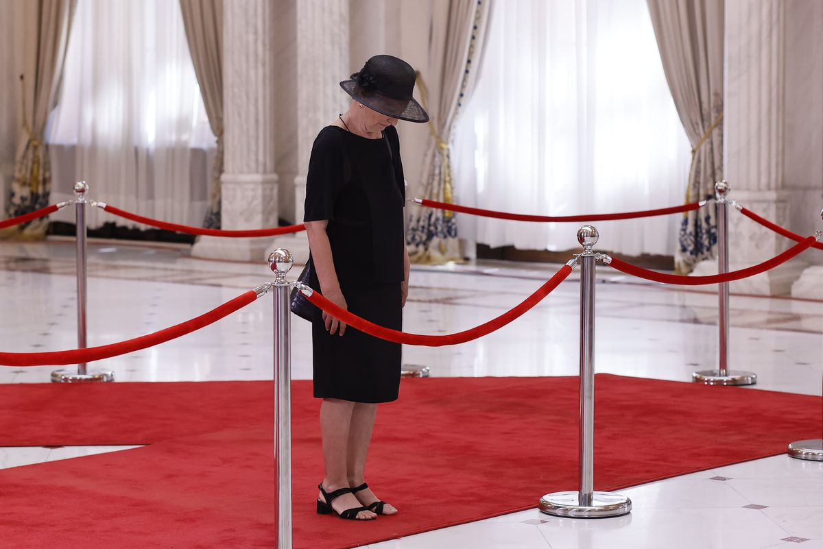 Imagini de la funeraliile lui Ion Iliescu, de la Palatul Cotroceni / foto: Cristi Preda (GSP.ro)