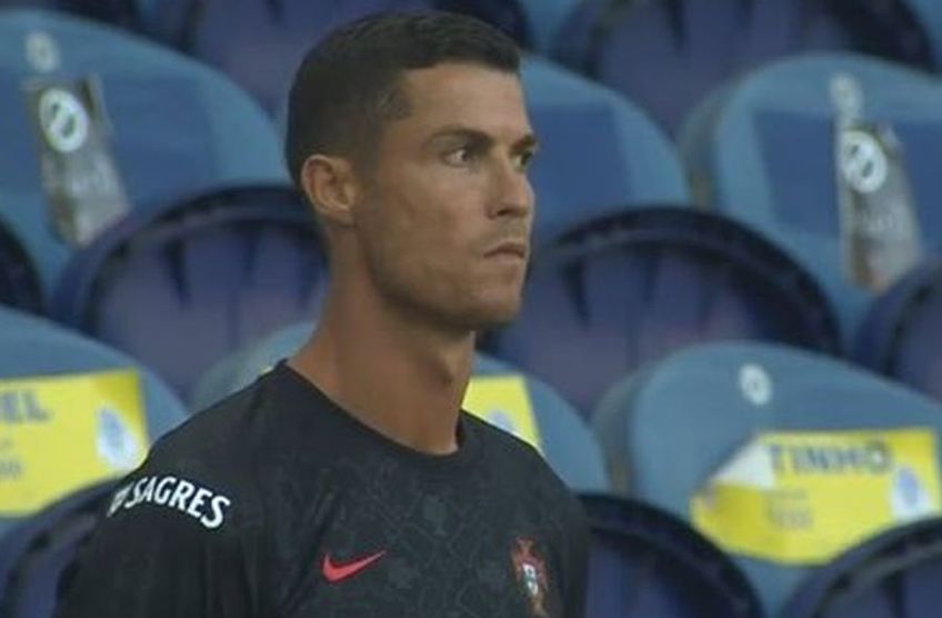 Cristiano Ronaldo (35 de ani), starul lui Juventus, a încălcat procolul UEFA la meciul Portugalia - Croația 4-1 din Liga Națiunilor // Sursă foto: Twitter