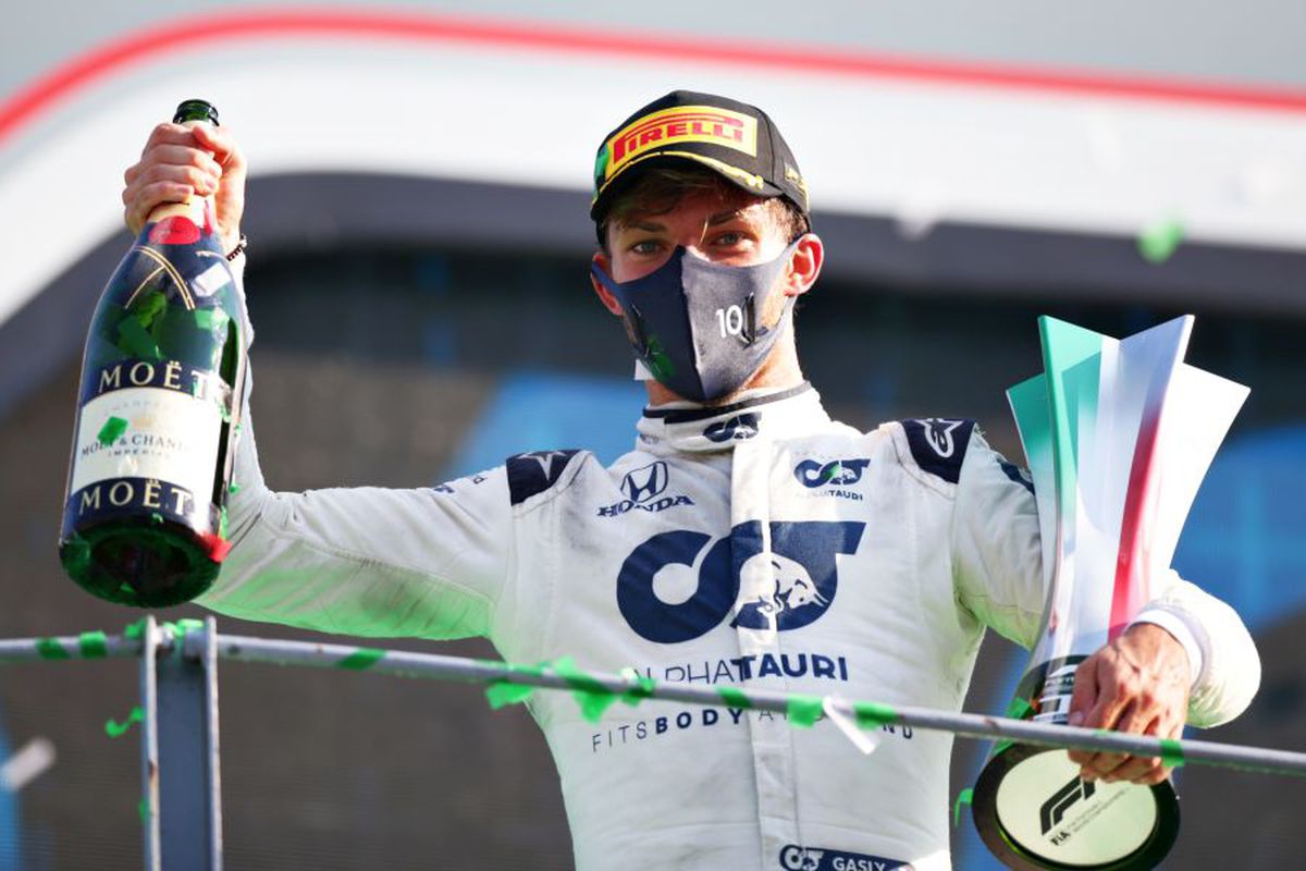 Marele Premiu de la Monza » Cursă nebună, câștigată de Pierre Gasly, după gafa lui Hamilton și abandonul lui Verstappen!