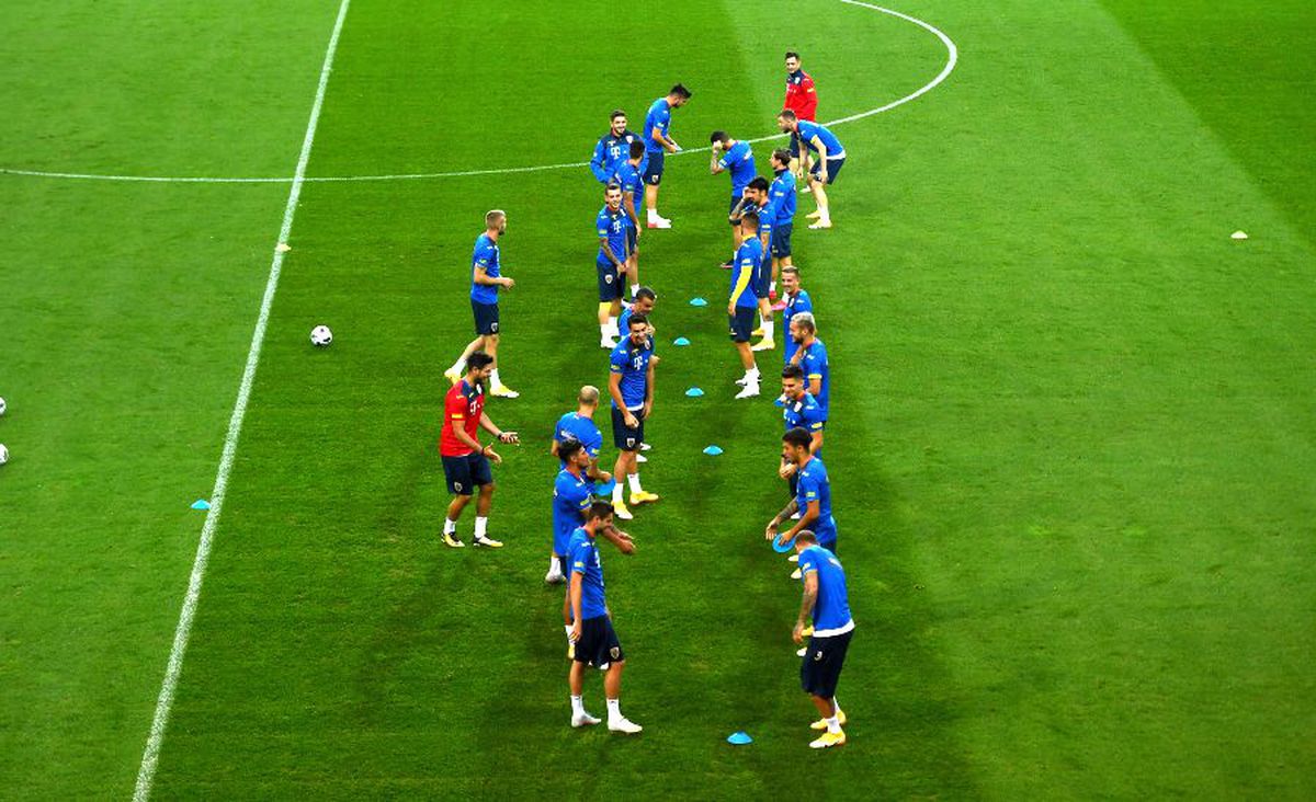 Austria - România, imagini de la antrenamentul oficial al „tricolorilor”