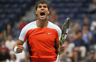 Victorie după 4 ore de luptă crâncenă ! Senzația Carlos Alcaraz a avansat în sferturile US Open, după victoria în 5 seturi în fața lui Marin Cilic