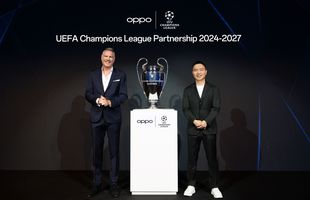 OPPO reînnoiește parteneriatul cu UEFA pentru următoarele trei sezoane