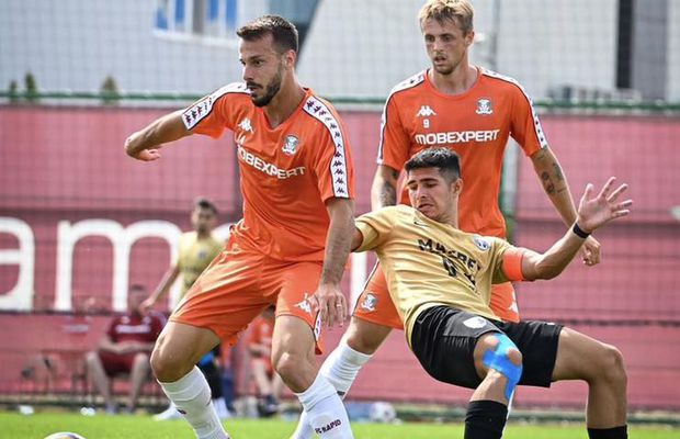 Rapid, victorie în portocaliu » Echipamente inedite pentru jucătorii lui Gâlcă în amicalul de azi + Echipa de start