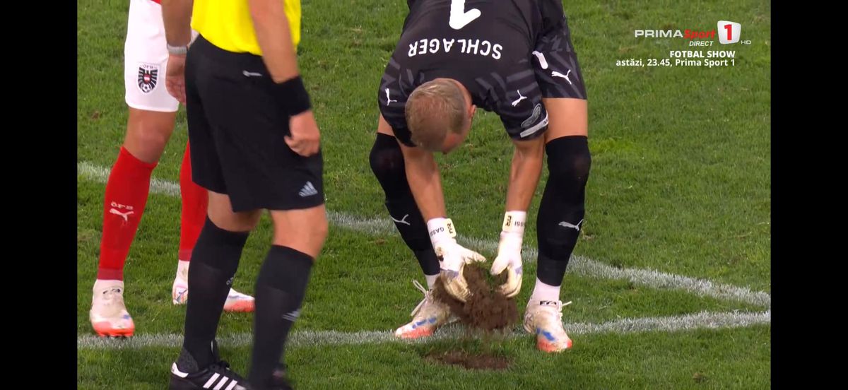 Austria - Cipru, întrerupt din cauza gazonului