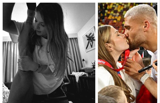 Antonia îl ajută pe Bîrligea » Cum s-au pozat la Belgrad, unde golgeterul lui FCSB se recuperează