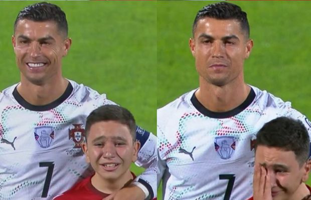 Eternul Cristiano Ronaldo » A marcat două goluri la Erevan, în preliminariile CM 2026, și a oferit imaginile săptămânii! A început să plângă în preajma lui