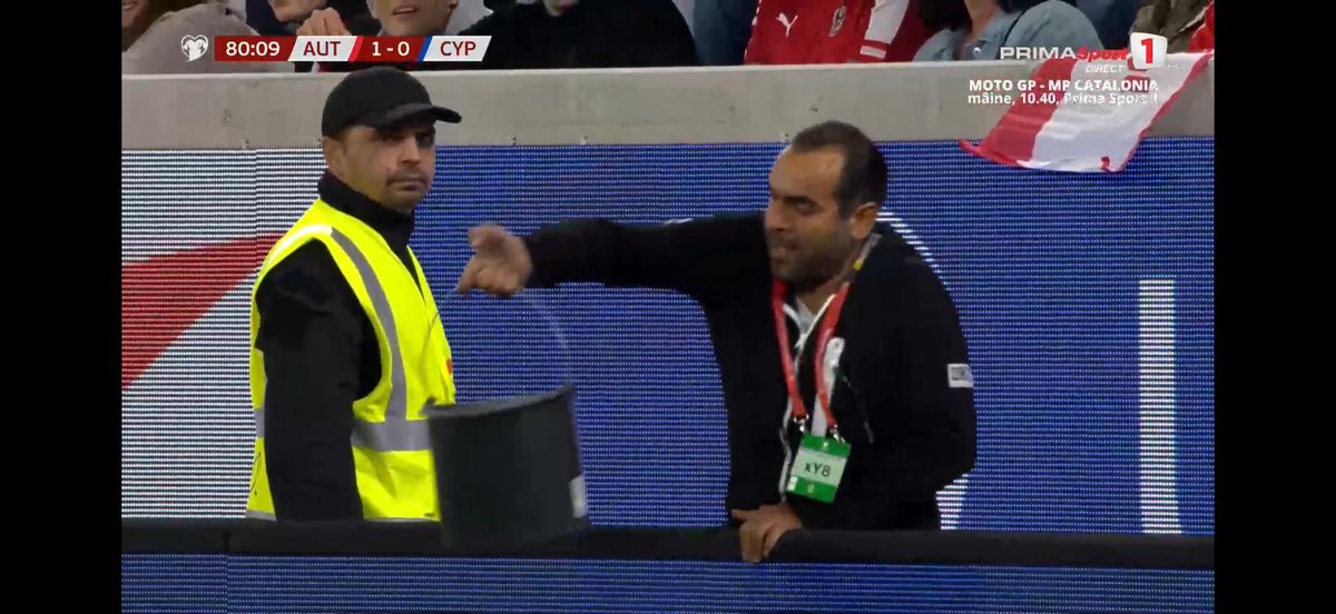 Austria - Cipru, întrerupt din cauza gazonului