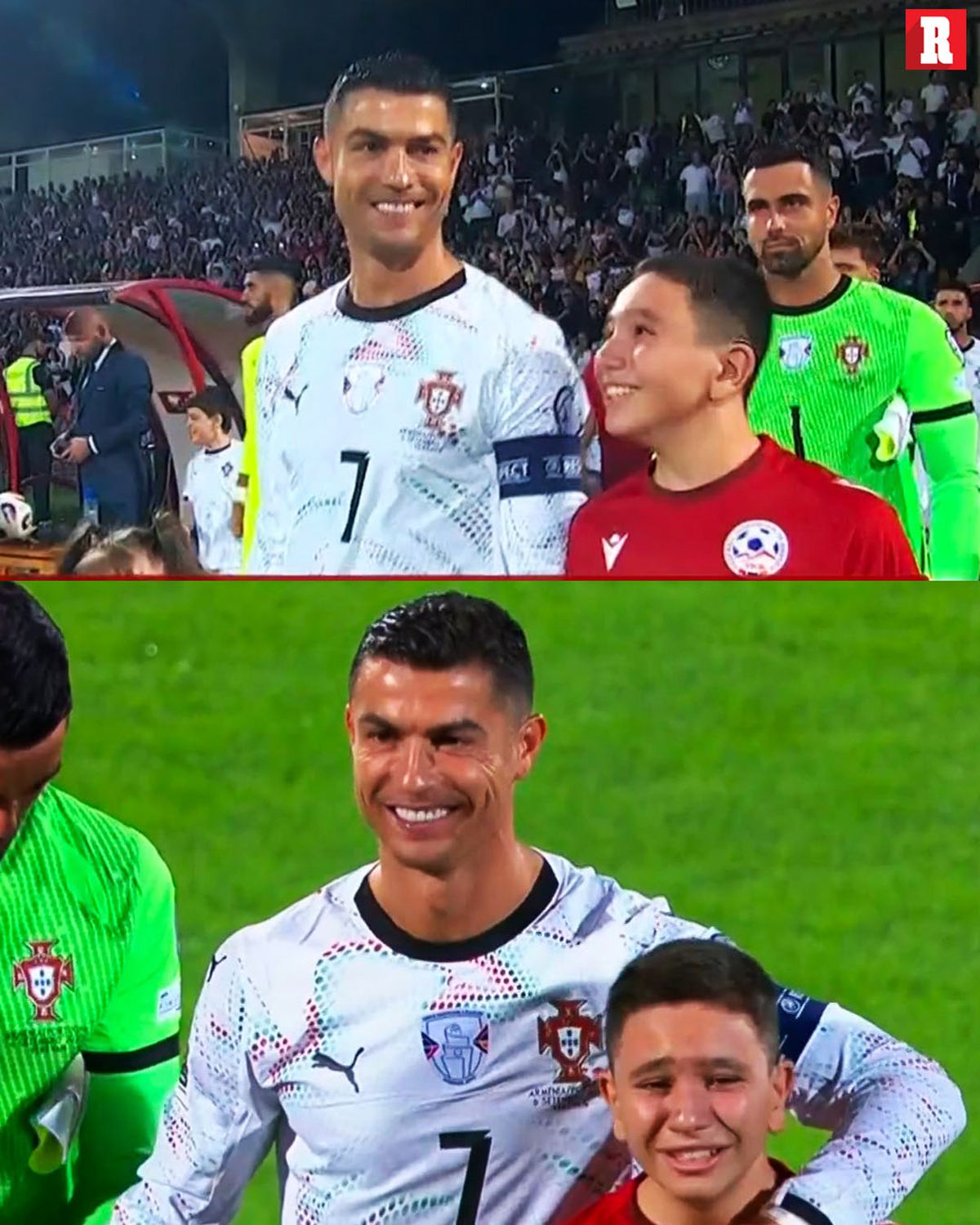 Eternul Cristiano Ronaldo » A marcat două goluri la Erevan, în preliminariile CM 2026, și a oferit imaginile săptămânii! A început să plângă în preajma lui