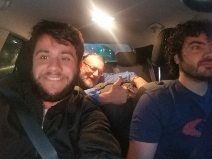 Stephan, în mașină cu Răzvan și Raed