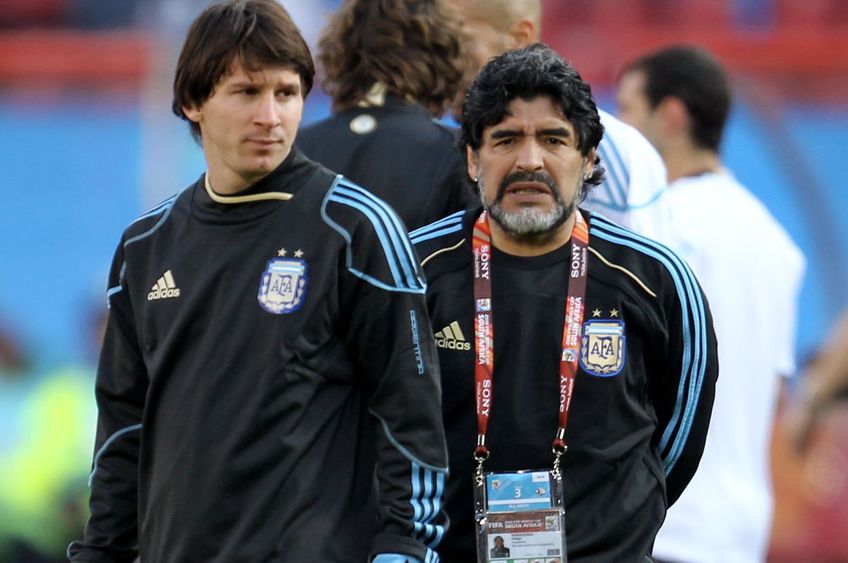 Messi și Maradona, cei doi mari favoriți ai lui Gary Lineker // Foto: Getty Images