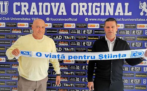Flavius Stoican (44 de ani) este noul antrenor al celor de la FCU Craiova.