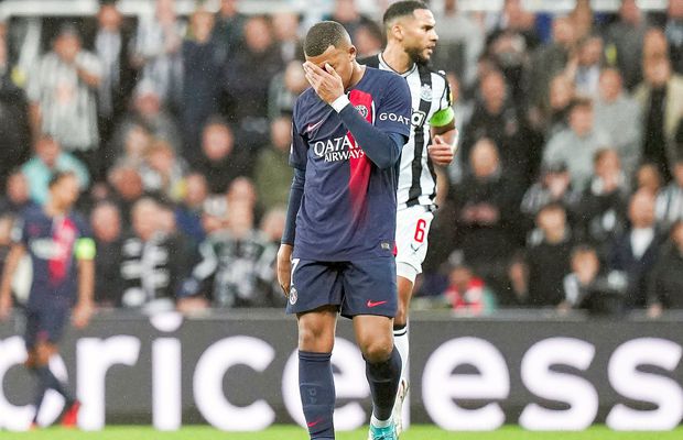 Kylian Mbappe și colegii săi din atac, criticați de antrenorul lui PSG după eșecul la scor de la Newcastle