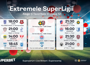 SuperLiga excelează în ofensivă: alege-ți favoritele din etapa a 12-a!