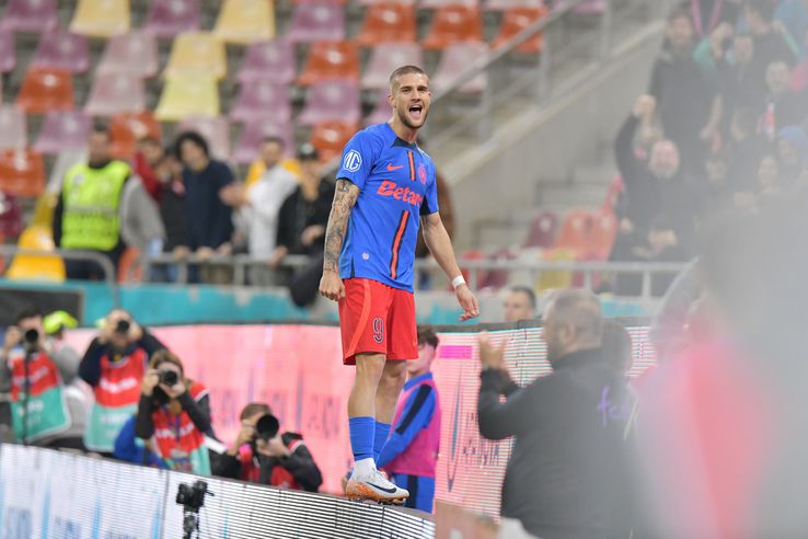 Daniel Bîrligea, în FCSB - Gloria Buzău/ foto Cristi Preda (GSP)