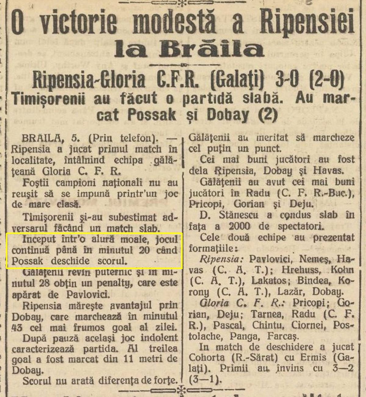 Wilhelm Possak - Istorii neștiute