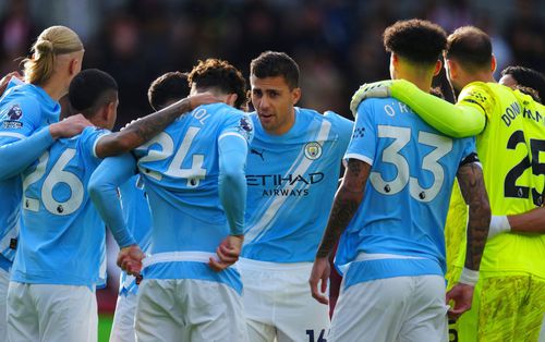 Rodri, cu fața, este liderul lui Manchester City / Foto: Imago