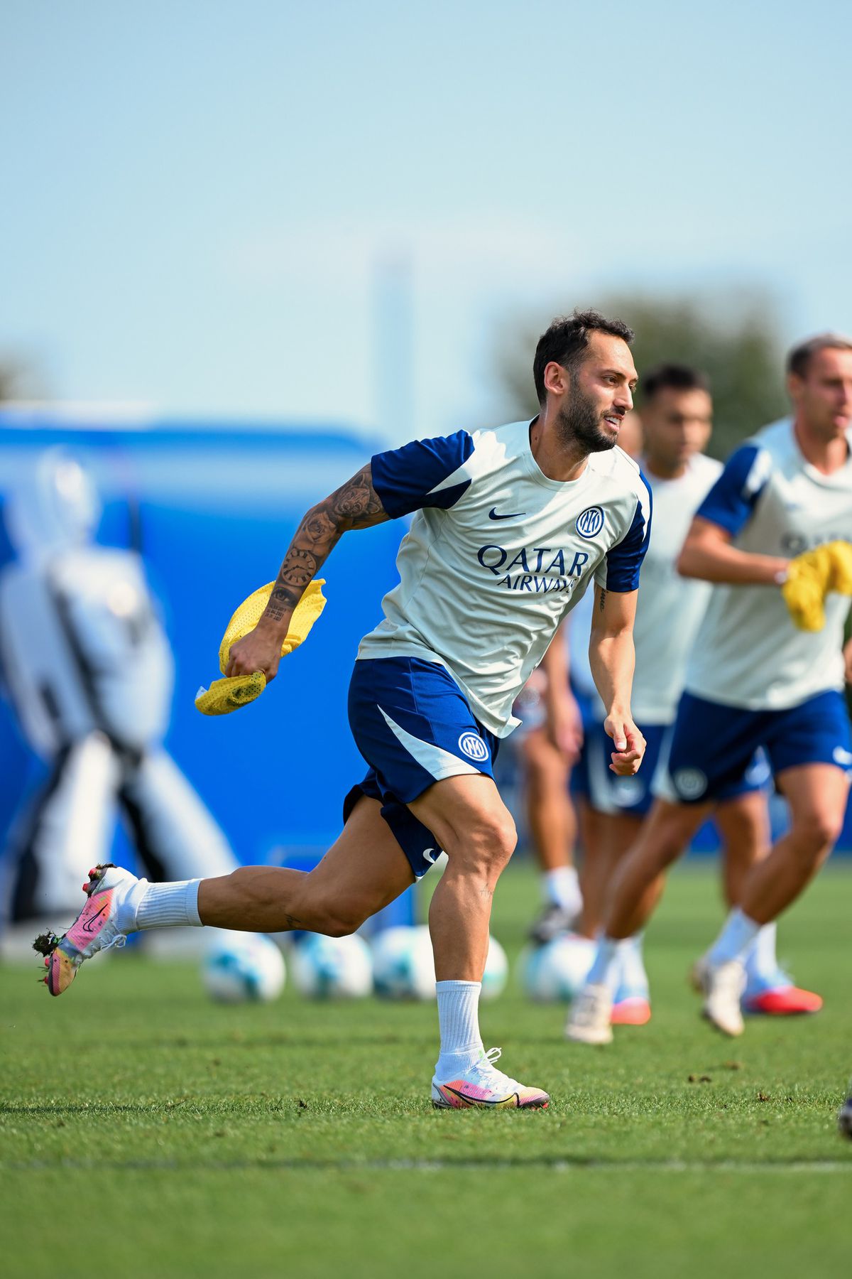 Imagini de la antrenamentele lui Chivu la Inter