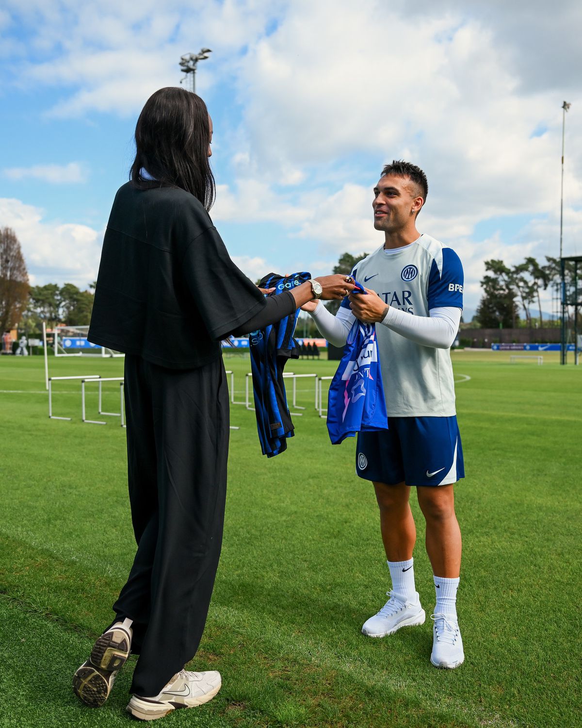 Imagini de la antrenamentele lui Chivu la Inter