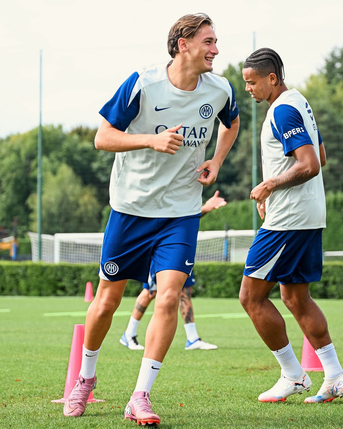 Imagini de la antrenamentele lui Chivu la Inter