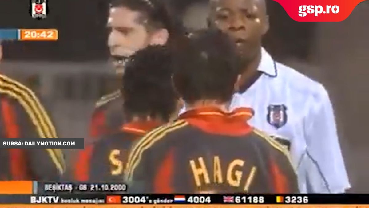 Connflict Hagi - Nouma la Beșiktaș - Galatasaray, octombrie 2000