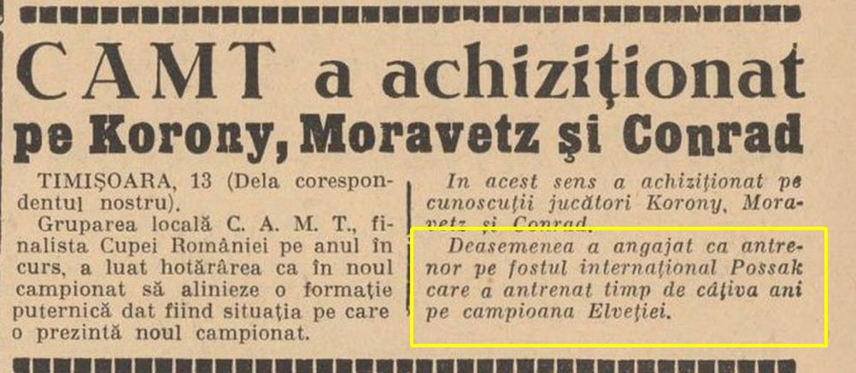 Wilhelm Possak - Istorii neștiute