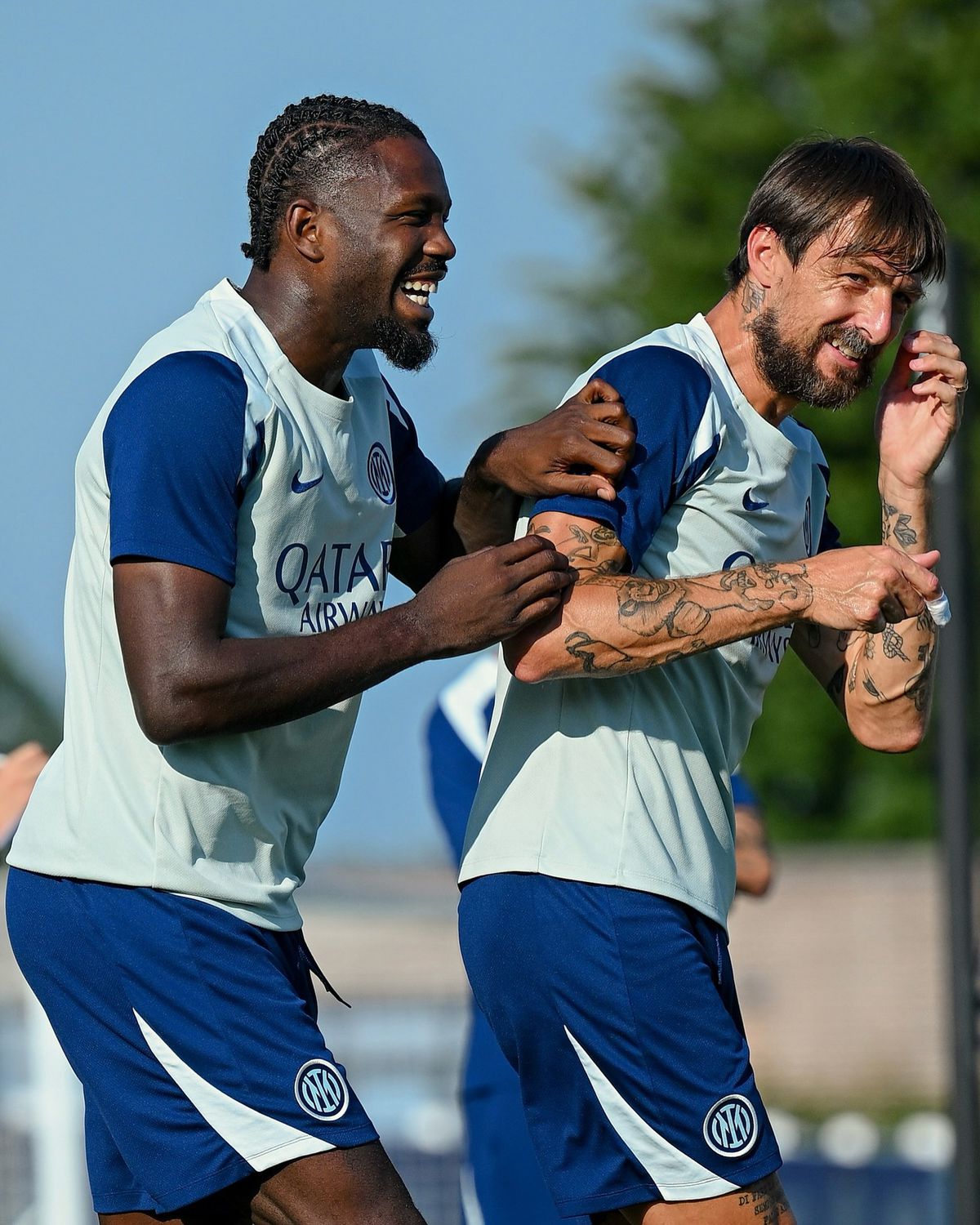 Imagini de la antrenamentele lui Chivu la Inter