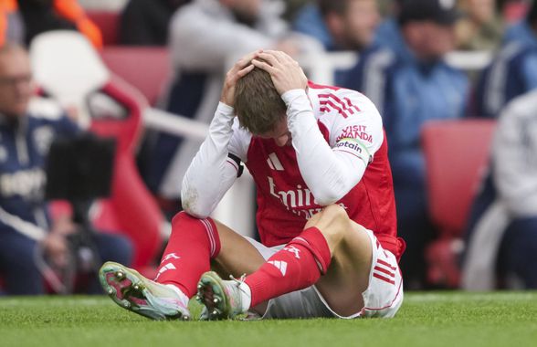 Accidentare dură pentru căpitanul lui Arsenal » Cât va lipsi Martin Odegaard