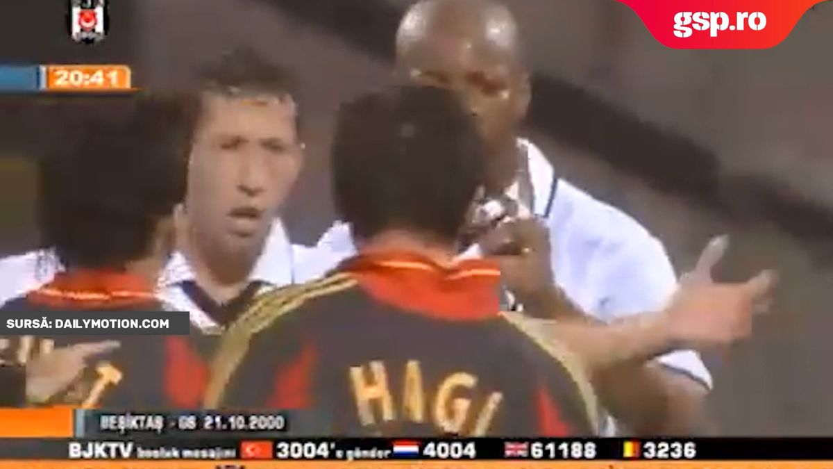 Connflict Hagi - Nouma la Beșiktaș - Galatasaray, octombrie 2000
