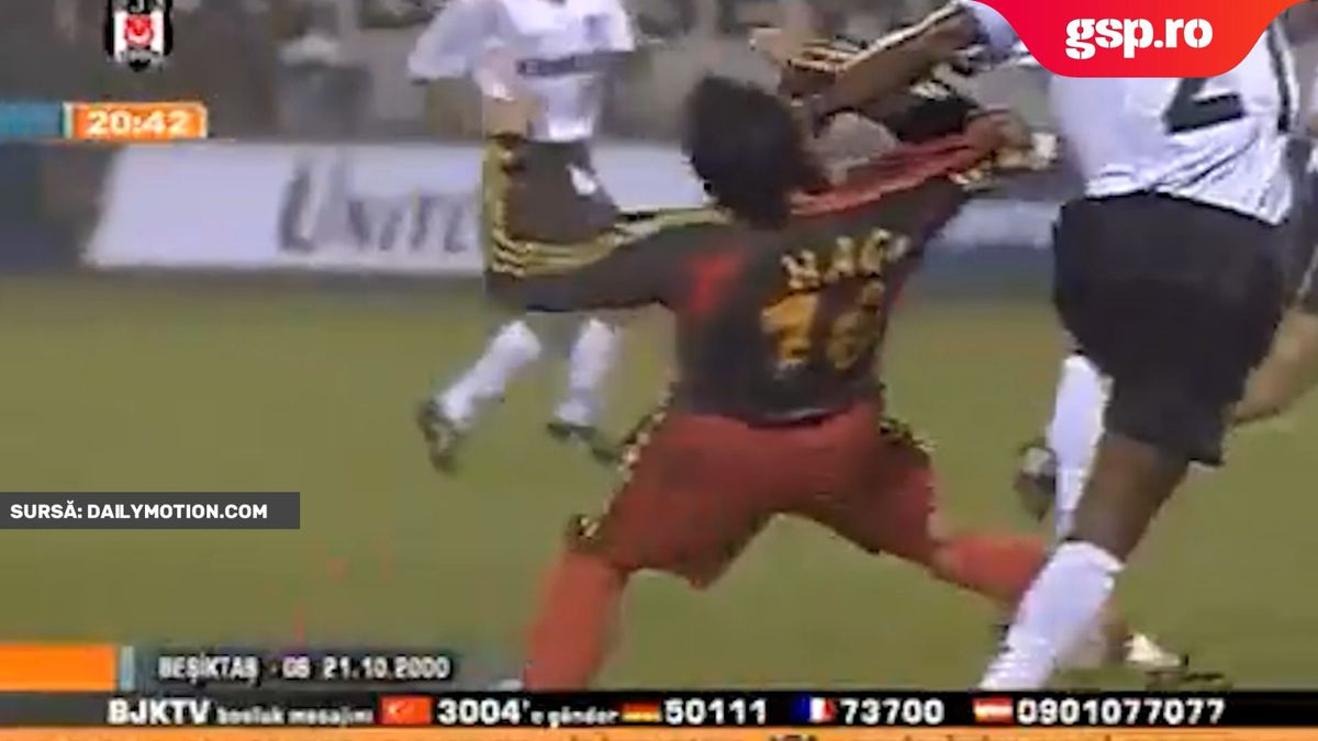 Connflict Hagi - Nouma la Beșiktaș - Galatasaray, octombrie 2000