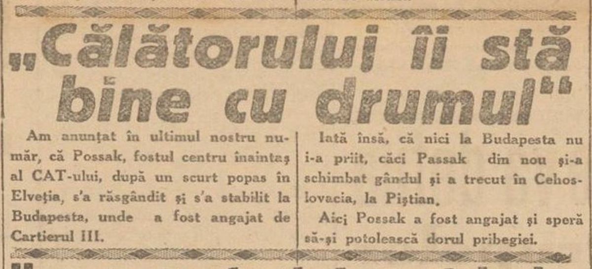 Wilhelm Possak - Istorii neștiute