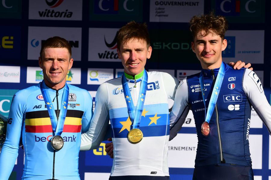 Tadej Pogacar, campion european la ciclism: „Sunt fericit că s-a încheiat și că am obținut încă un titlu”