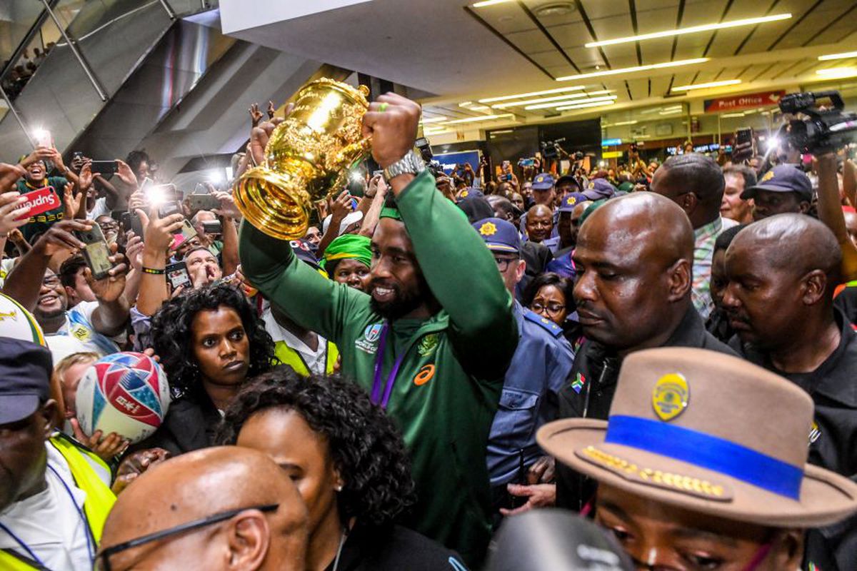FOTO + VIDEO Africa de Sud, primită cu urale la întoarcerea acasă, după câștigarea Cupei Mondiale