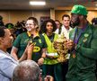 FOTO + VIDEO Africa de Sud, primită cu urale la întoarcerea acasă, după câștigarea Cupei Mondiale