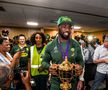 FOTO + VIDEO Africa de Sud, primită cu urale la întoarcerea acasă, după câștigarea Cupei Mondiale