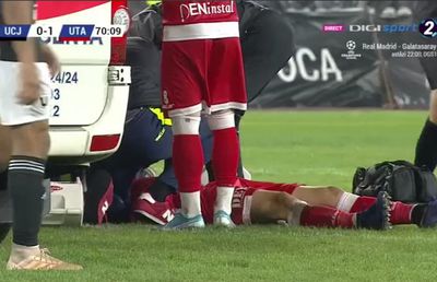 U CLUJ - UTA 1-1 // FOTO Momente de panică pe Cluj Arena » Denis Hrezdac s-a prăbușit pe teren