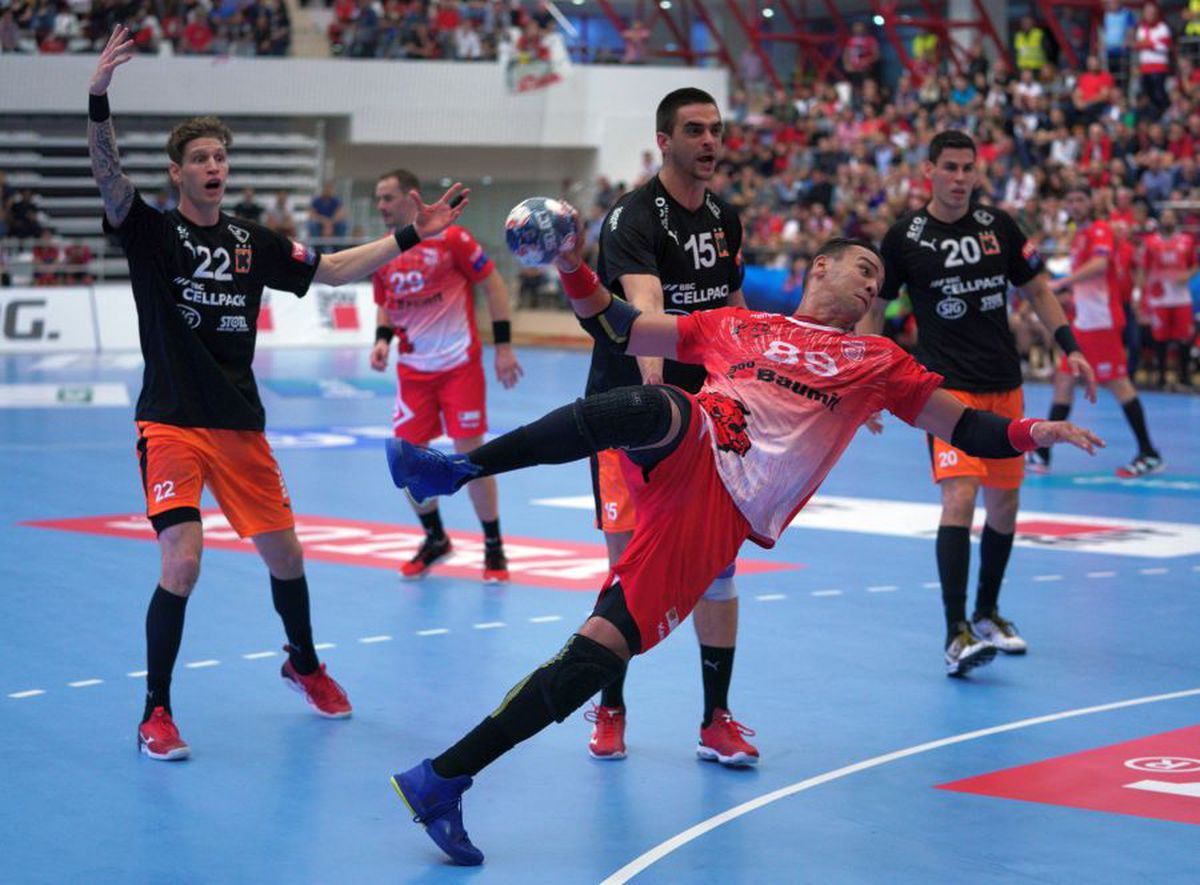 Dinamo - Kadetten Schaffhausen 27-26 // FOTO + VIDEO Victorie importantă pentru „dulăi”, după o repriză secundă electrizantă