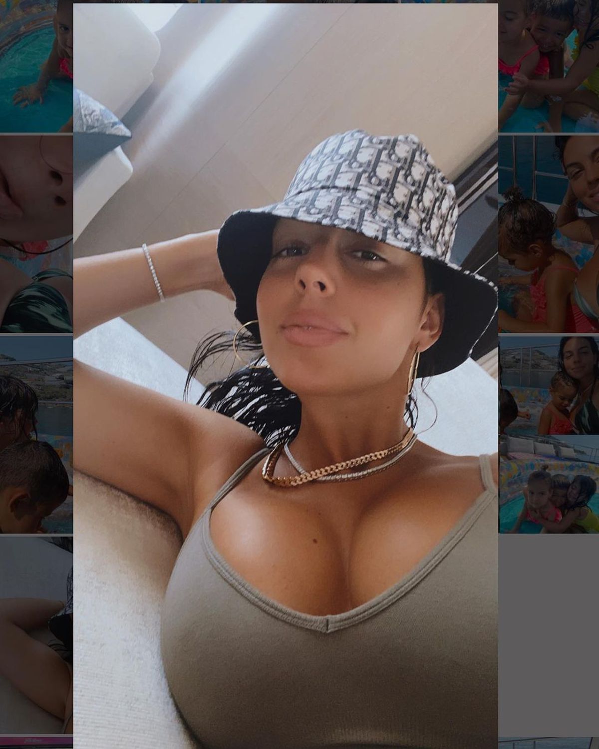 GALERIE FOTO. Georgina Rodriguez, senzațională în izolare » Iubita lui Ronaldo s-a pozat doar în sutien