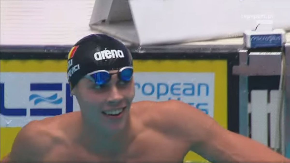 AUR pentru David Popovici la Europene! Nou record național: „Rezultat fabulos pentru sportul românesc”